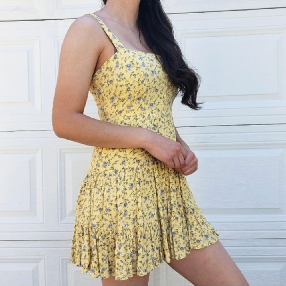 Forever 21 Yellow Floral Dress